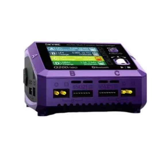 HOT Skyrc Q200neo AC 200W 400W 10Ax2 Dual Channel Multi-Function Smart Charger for 1-6S LiHV LiFe LiIon 2-15S NiMH NICD Batt